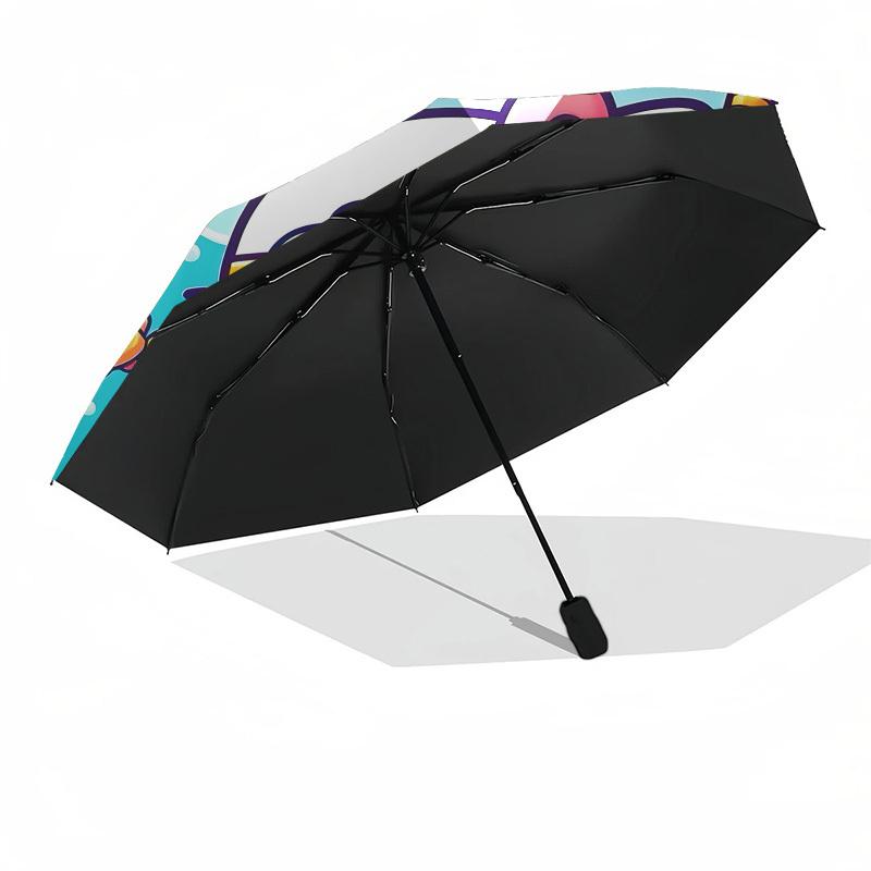1pc Hello Kitty Scuba Diving Adventure Umbrella with Plastic Handle,Suitable for All Seasons Home Travel Outdoor UmbrellaSanlio124