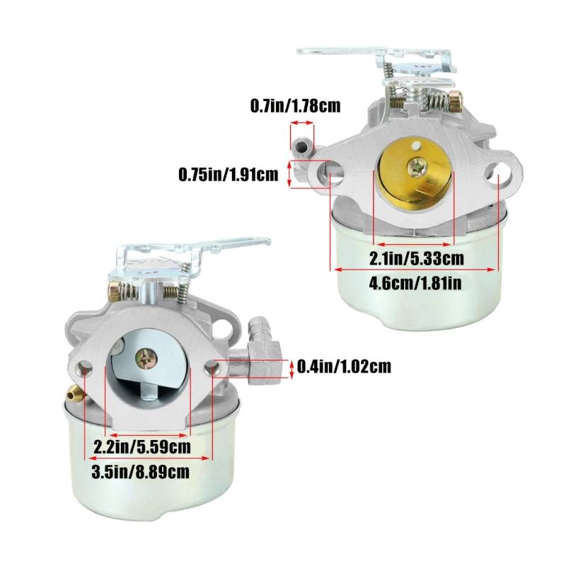 Replacement Carburetor For Snow Blower Engine Works On Tecumseh And Fits 38035 38052 38054 Models