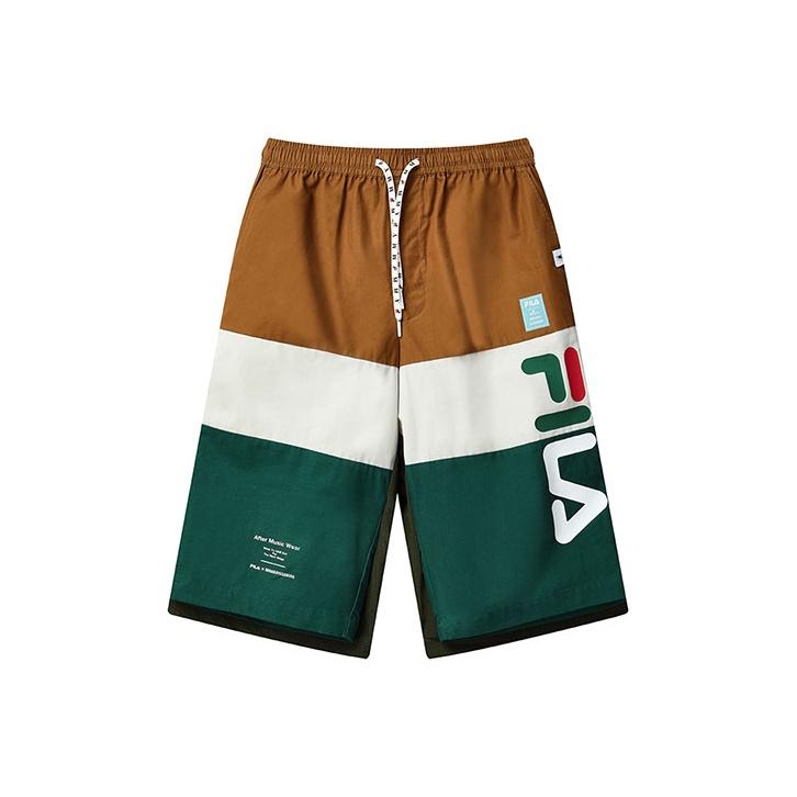 FILA Тканые повседневные спортивные шорты-карго Мужские плавки Разноцветные F11M133803F-BN M
