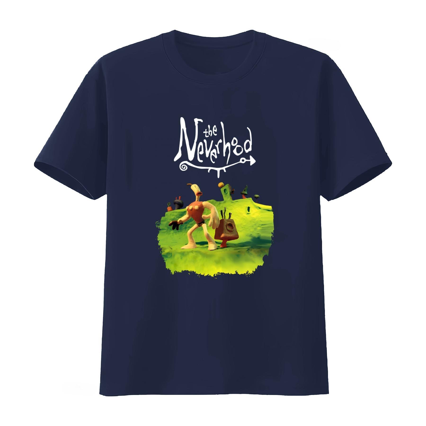 

Футболка The Neverhood KlayУнисекс Классический Игровой Дизайн Для Геймеров Топ для Повседневной Носки Дышащий Унисекс Женская 2026 Летняя Футболка S