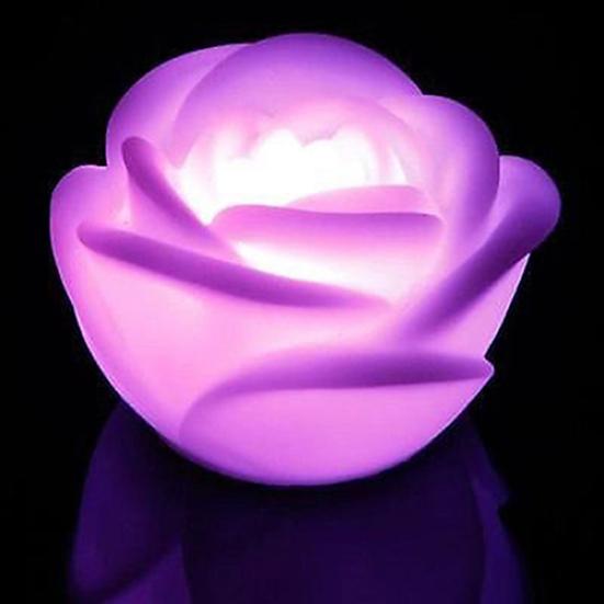 7 Farben Rose Blume LED Nachtlicht Schlafzimmer Geschenk Romantische kleine Nachtlampe