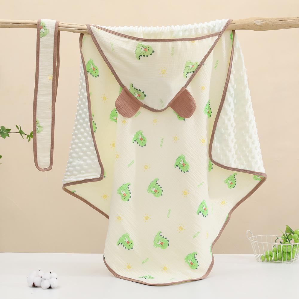 Newborn Lightweight Baby Blanket: Anti-Startle Bean Velvet Quilt for Spring & Autumn