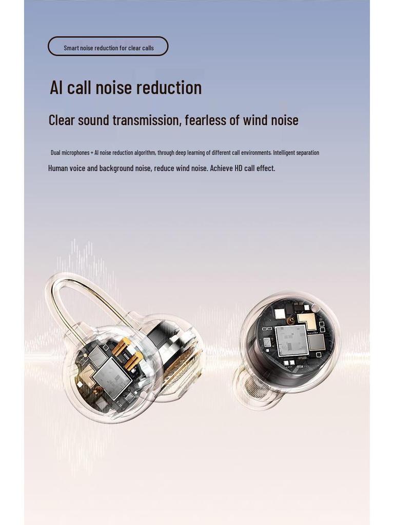 Dual Bluetooth In-ear Clip-on Headphones: Wireless, Rechargeable, Long Battery Life, Comfortable Fit, Superior Sound Quality.