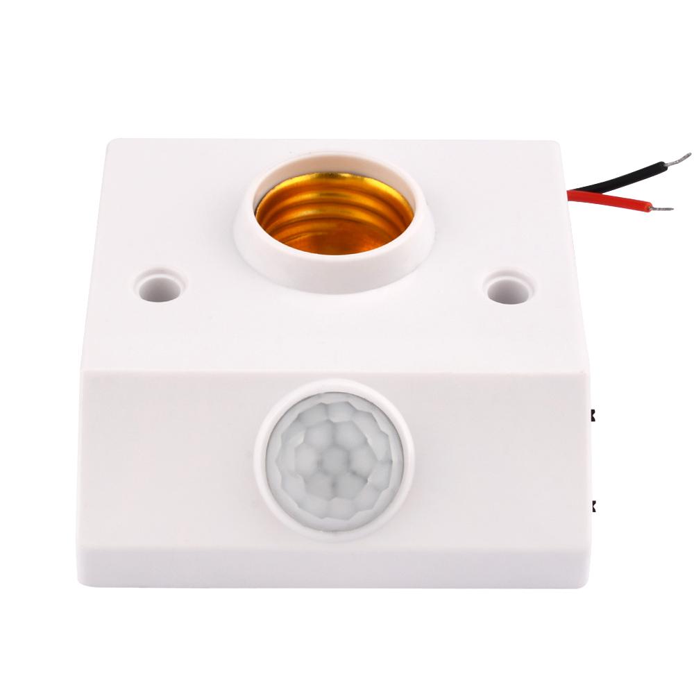 AC110-240V 86 human body infrared sensing lamp holder Infrared sensor E27 spiral LED bulb base motion sensor 1PCS