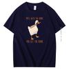 Mess With The Honk You Get The Bonk Cotton Tshirt Design Untitled Goose Games Funny Graphic T Shirts Mens Short Sleeve Tshirt