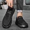 Classic Handmade Casual Leather Shoes Men Loafers Comfortable Moccasins Men Flats Shoes Genuine Leather Men Shoes