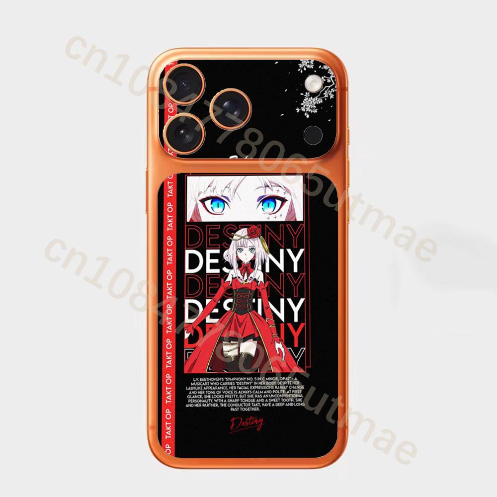 

T-Takt Op. D-Destiny For iPhone 17pro,17pro max Carmere and Back Cover Decal Wrap Skin Colorful Rear Protective Sticker Film iPhone17promax