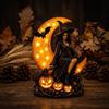 Halloween Witch Lamp - Decorative Table Light for Holiday Home Decor (1 Count)