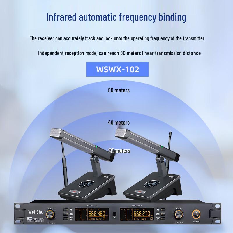 Weishu WSWX-102 Wireless Conference Microphone System (CN version)