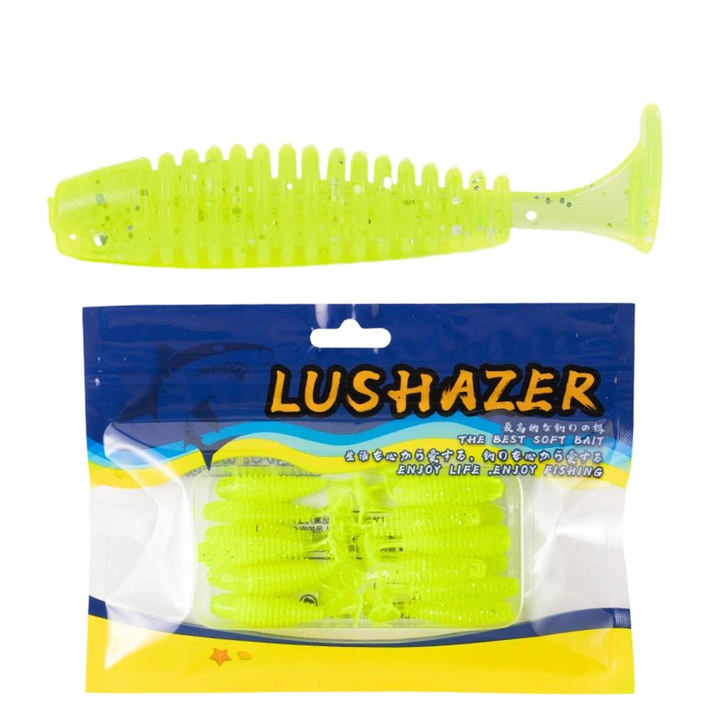 Pack of 60 Soft PVC Sinking 45mm Fishing for Bass Silicone Fishing Equipment
