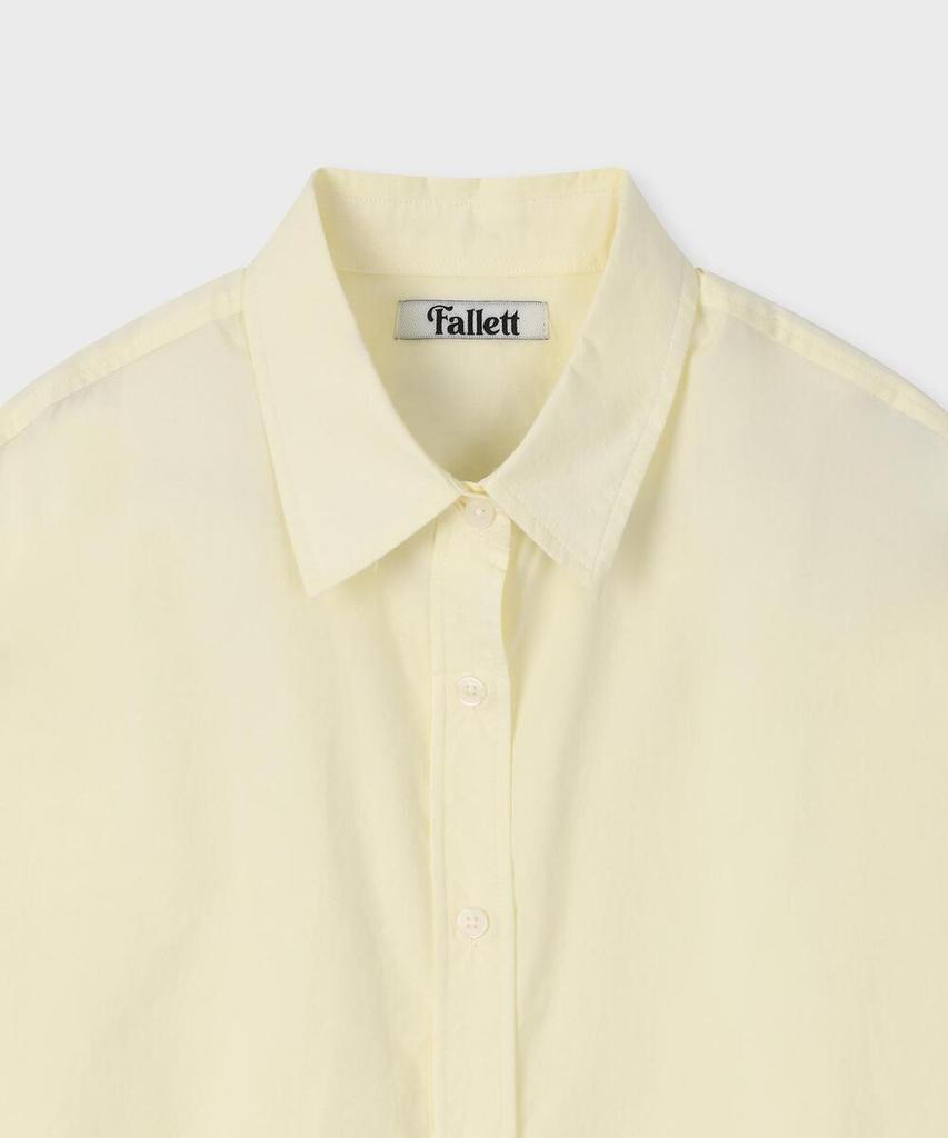 FALLETT Out-Label Point Shirt Light Yellow