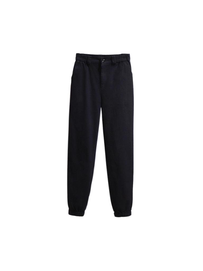 Plus Size Women's Sports Joggers, Elastic Waist, Loose Fit for 130-320 Jin, Spring/Autumn Long Pants