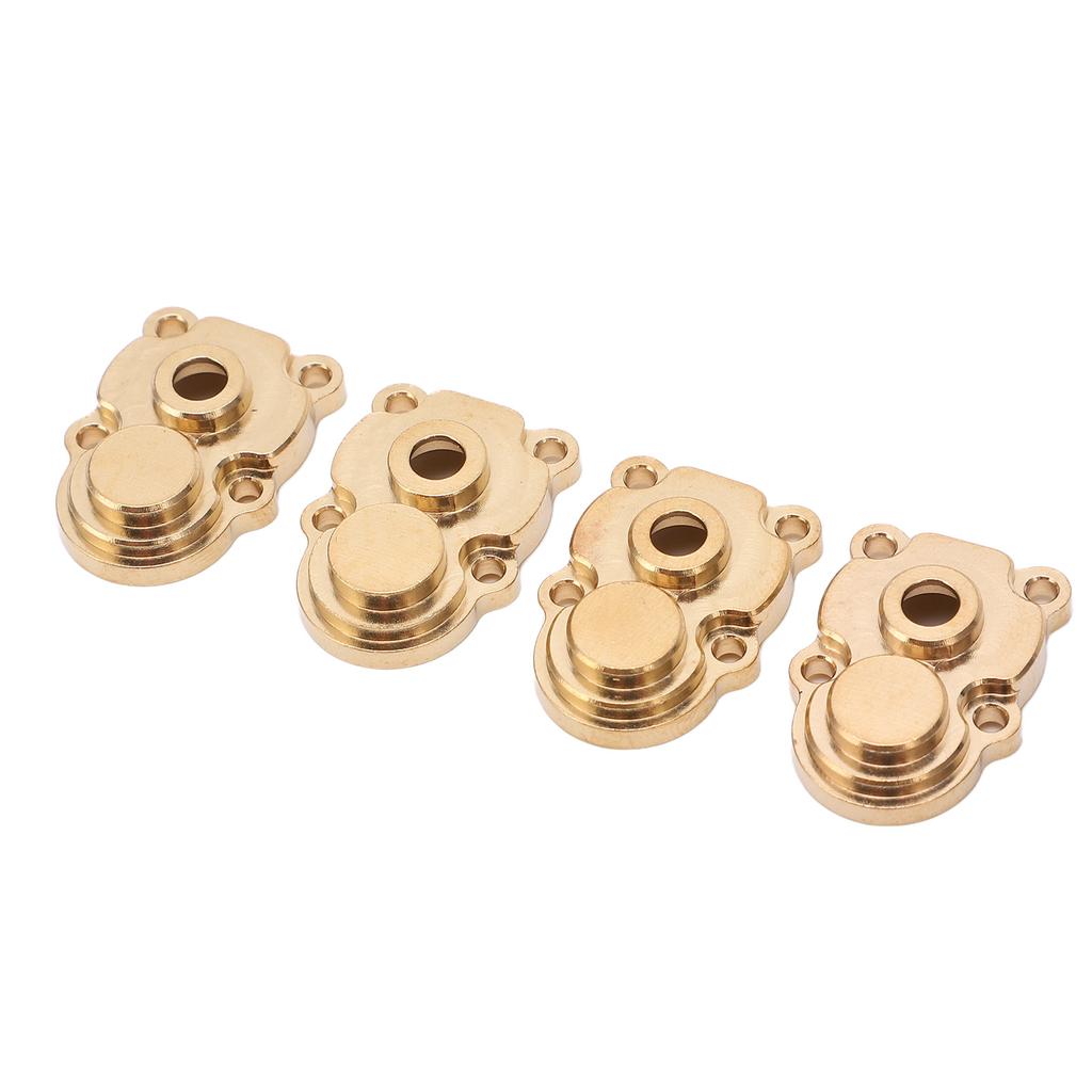 4Pcs RC Knuckle Cover Brass High Strength Rust Resistant RC Axle Gear Cover for FMS 1 24 FCX24 RC Crawler Gold