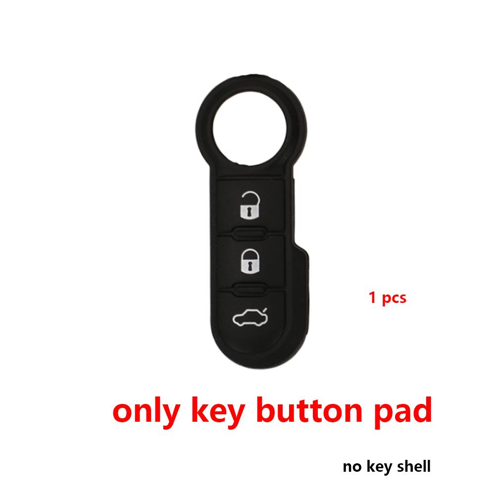 Car Key Fob Case Shell Housing For For Fiat 500 500L Bravo Panda Freemont Punto Ducato Peugeot Boxer Citroen Jumper/Buttons Pad