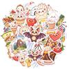 35-100pcs Cartoon Stickers Kawaii Cute Waterproof Graffiti Aesthetics Phone Laptop Diary Guitar Suitcase Sticker Decals