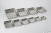 Takagi Stainless Steel Square 16L Perfect for Deep Draining and Temporary Made in Tray, Matte, 4-Piece, Approx. Capacity, Rectangular, Prepping,