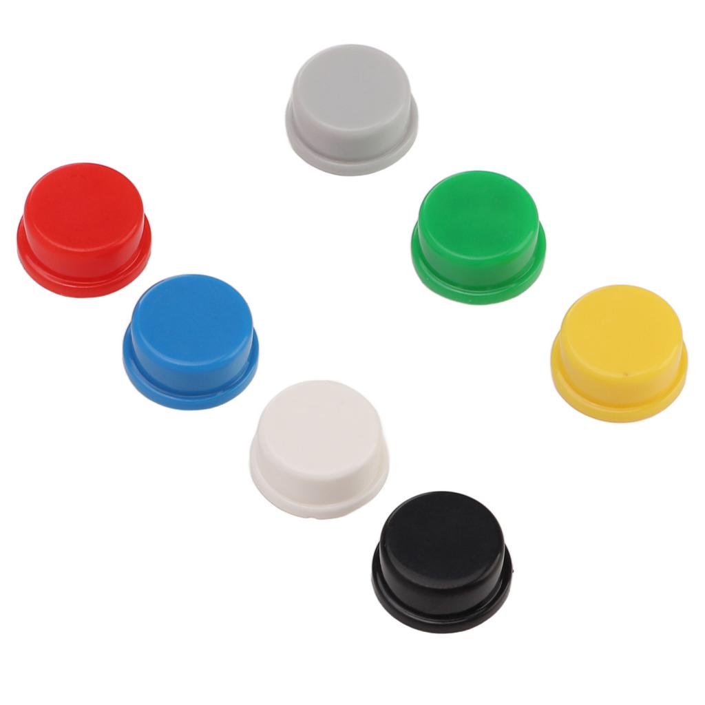 350Pcs Push Button Switch Caps Industrial Momentary Tactical Control 7 Color for Breadboard A24