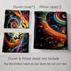 Musical swirl artwork. Bedding Duvet cover sets Duvet covers Pillowcases gifts (1 * Duvet Cover 2 * Pillowcases, without duvet insert)