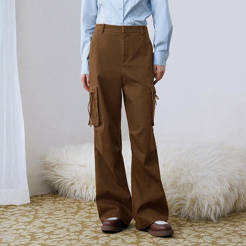 

LEDIN Women s Korean Style Wide-Leg Flared Casual Pants L