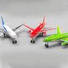 1/400 Diecast Metal Plane Model Leker 7 Tommer Boeing 777 Pull Back Replica med lyd og lett flymodell for barn Leker