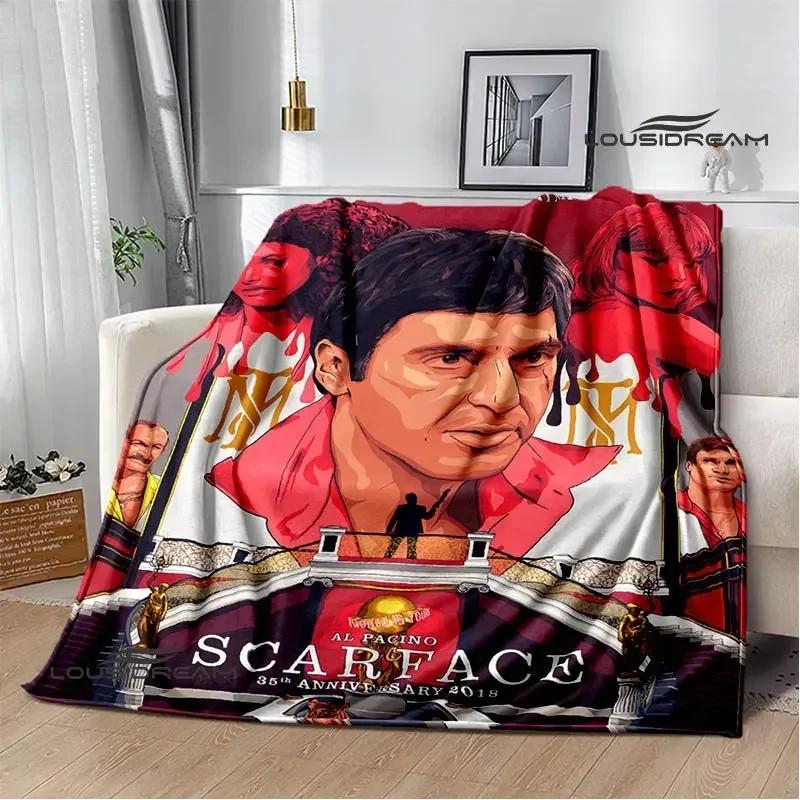 Classic movie Scarface Polyna blankets bed with a blanket to warm the beautiful blanket home travel blankets birthday gift