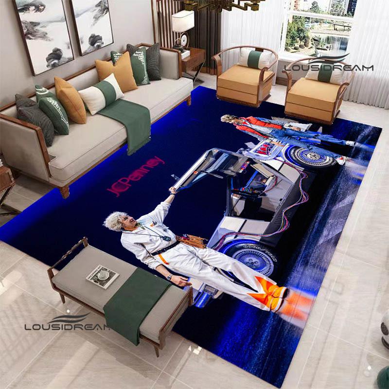 Movie Back To The Future printed carpet Living room bedroom non-slip carpets Yoga mat Outdoor carpet kawaii rug birthday gift