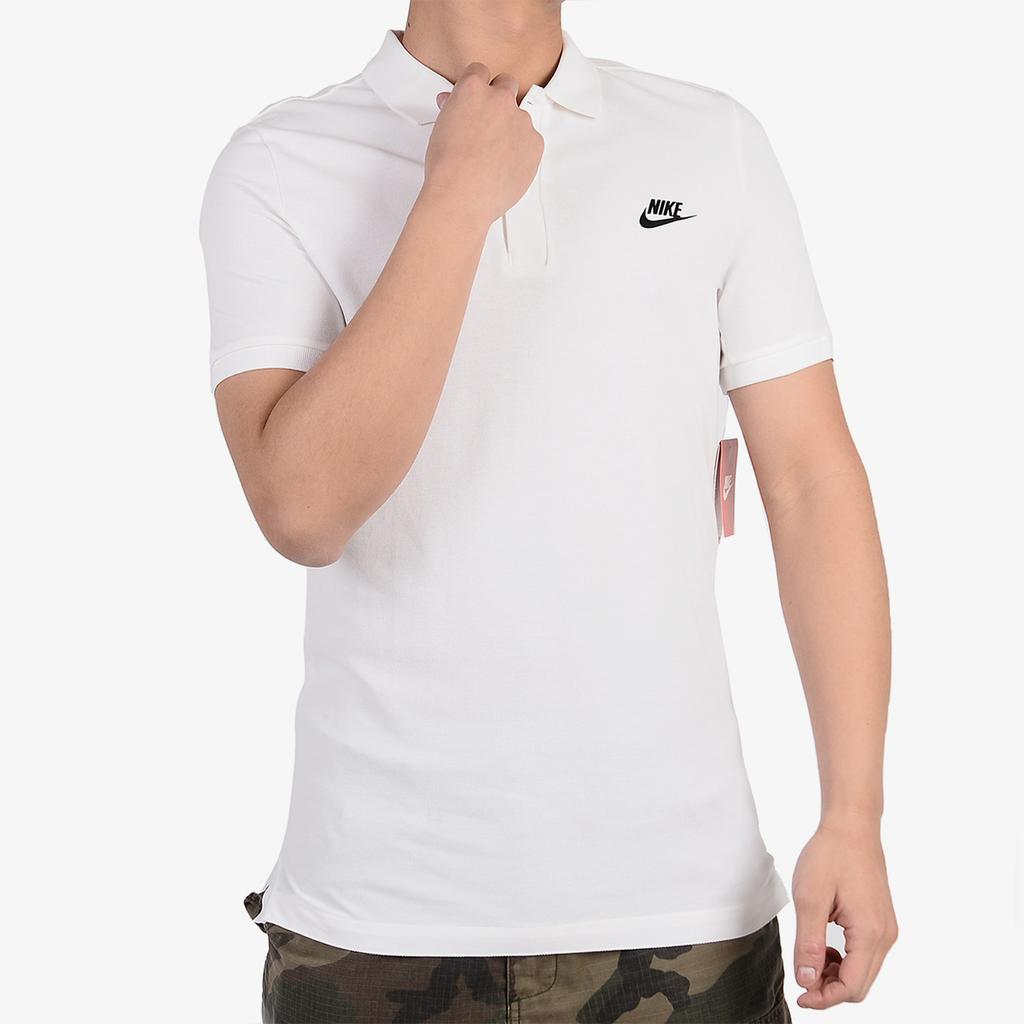 Nike Serie Stile di Vita Sportivo Moda Delicata sulla Pelle Confortevole Versatile Traspirante Polo a Maniche Corte Uomo Polo 727331-100