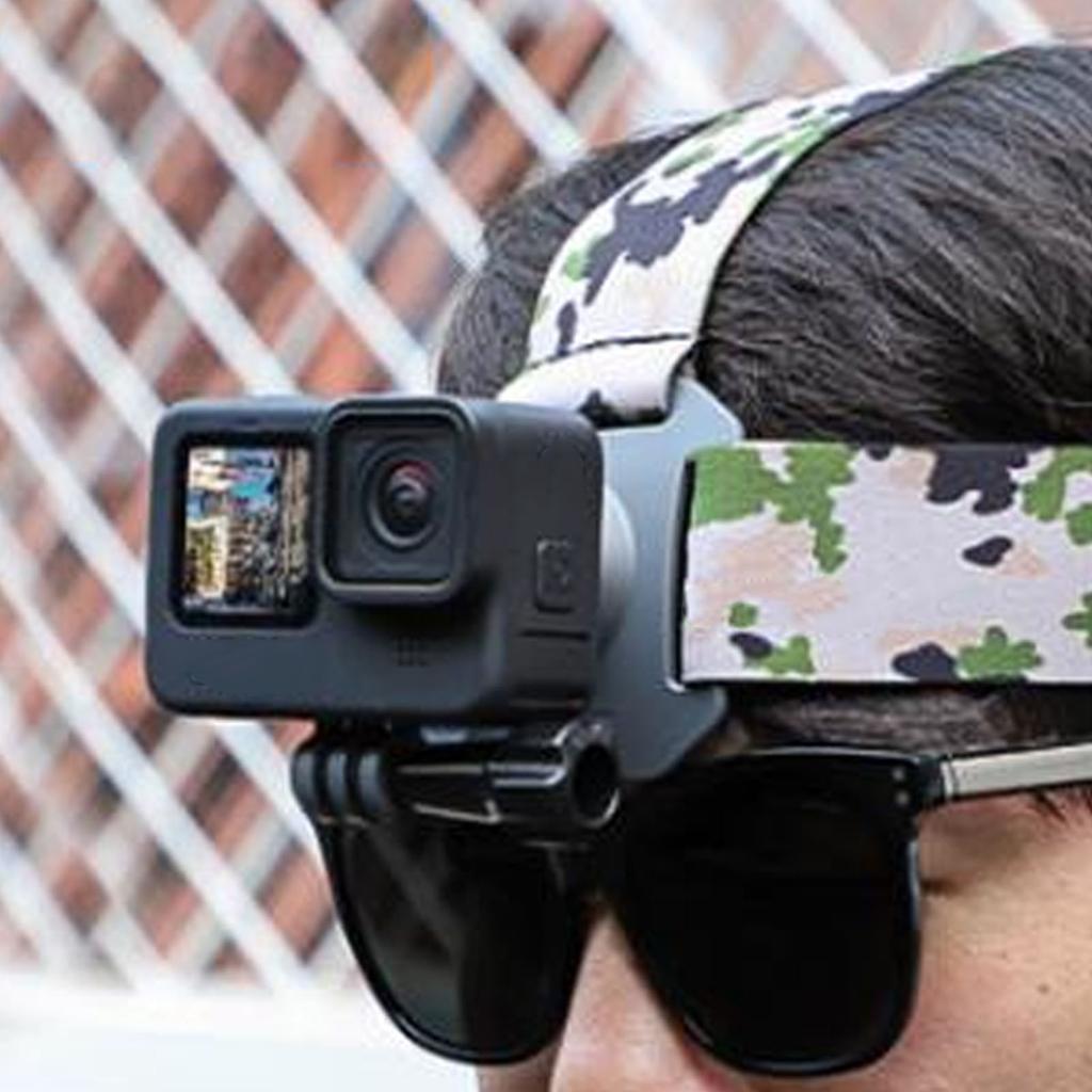 Action Camera Head Mount Strap Wearable Head Belt Action Camera Accessories for Cycling Running