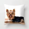1Pc Cute Dog Yorkie Bichon Yorkshire Decor Print Pillow Case Bedroom Sofa Waist Cushions Cover Car Decoration Cushion