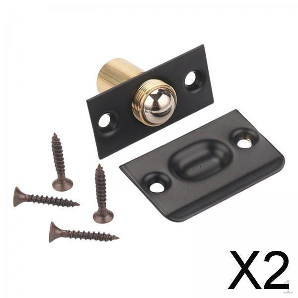 

2x Adjustable Ball Door Es Beads Lock Hardware Roller Latches for Internal, Gate