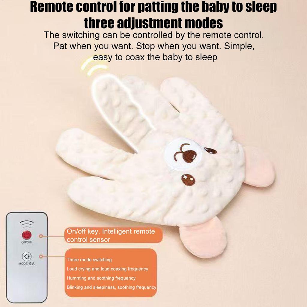 Baby Patter For Baby Startle Prevention Sleep Aid Companion Automatic Palm Patting Sleeping Pillow Soothing Toys for Boys Girls