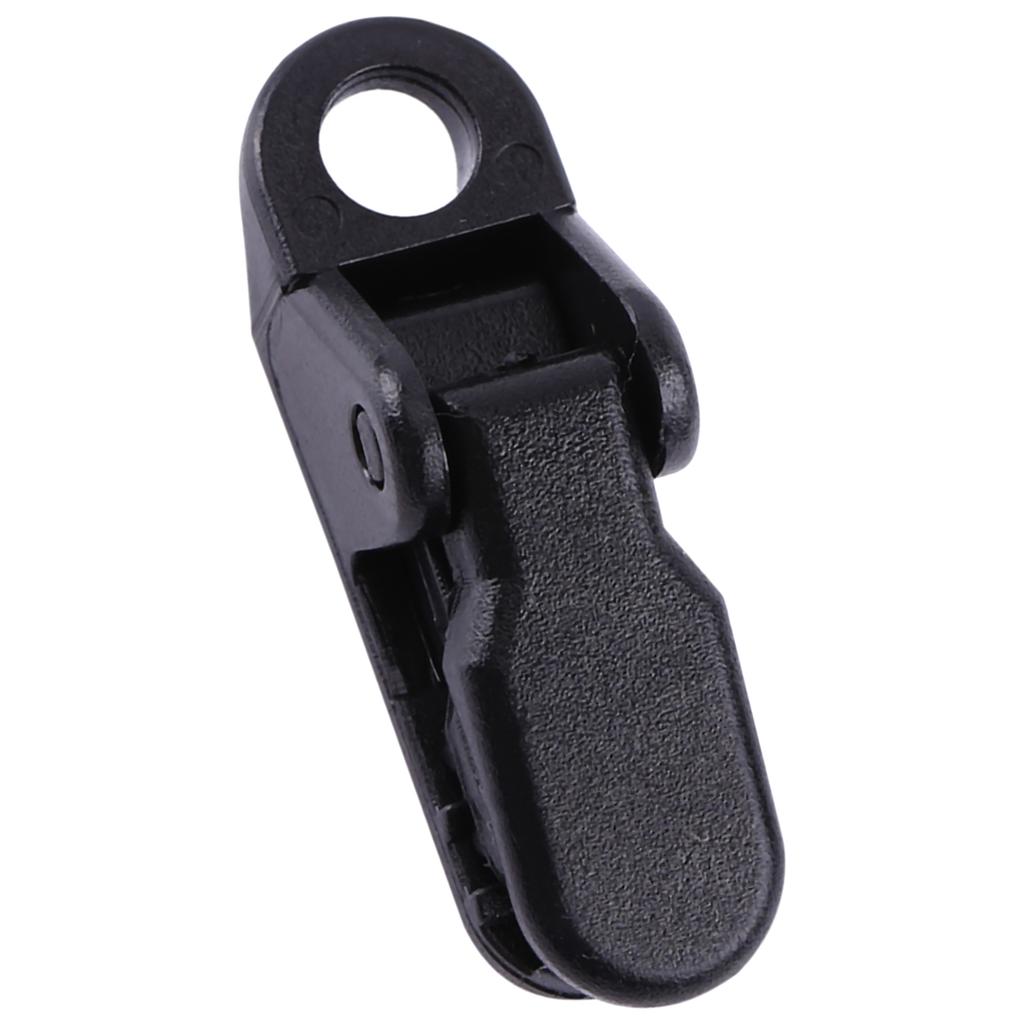 20pcs Bag Black Trap Clips Jaw Tent Snaps Camping Clamp Clips Tent Tighten Outdoors