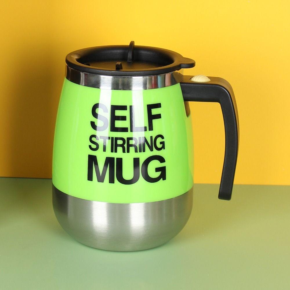 Stainless Steel Automatic Stirring Cup Thermal Insulation Rotating Blender Cup  Coffee Mixing