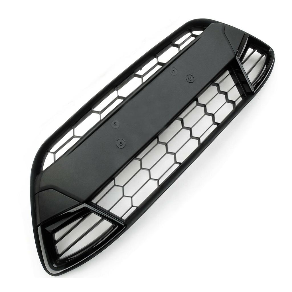 New Front Bumper Grill Lower Grille for Ford Fiesta Mk7 2008-2012 Bumper Grille ABS Chrome Racing Centre Grille Cars Spare Parts