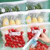 10/1 Stück Wiederverwendbare Vakuum-Aufbewahrungsbeutel Küche Gemüse Obst Verpackungsbeutel Lebensmittelversiegelungsbeutel Frischhalte-Siegelbeutel