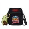 Stranger Things Canvas atmungsaktive kleine quadratische Tasche mit diagonalem Muster