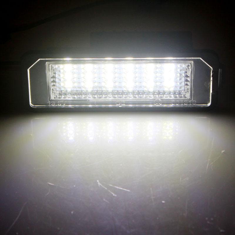 2Pcs Canbus Error Free Car License Plate Light Led For Porsche Cayenne 958 2010-2014 92A 2010-2020 Number Plate Lamp Accessories белый