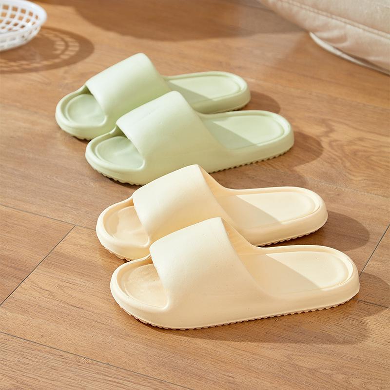 Summer Slippers: Indoor Thick-Soled, Silent Shower Sandals for Men & Women
