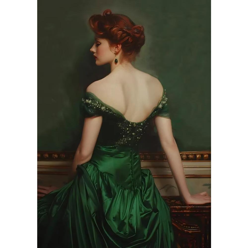 Canvas Renaissance Women Portrait Retro Art Victorian Classic Prints Wall Art Picture Living Room Home Decor Wall Decor