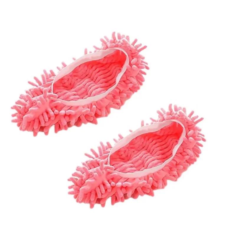 

2pcs Multifunction Lazy Mopping Slippers Microfiber Cloth Home Floor Dust Cleaning Washable Shoes Cloth for Easy Cleaning