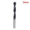 Woodworking Twist Drill Bit Set: 2-12mm Three-Point Bits W/ Depth Stop for Wood Board Hole Drilling