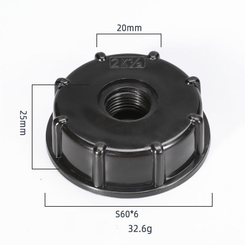 IBC Tank Adapter S60 X 1/2" 3/4' 1" 1.5 2" 63/75/80/100mm Thread Connector Ton Barrel Connect 1000 Liter IBC Tank Fitting