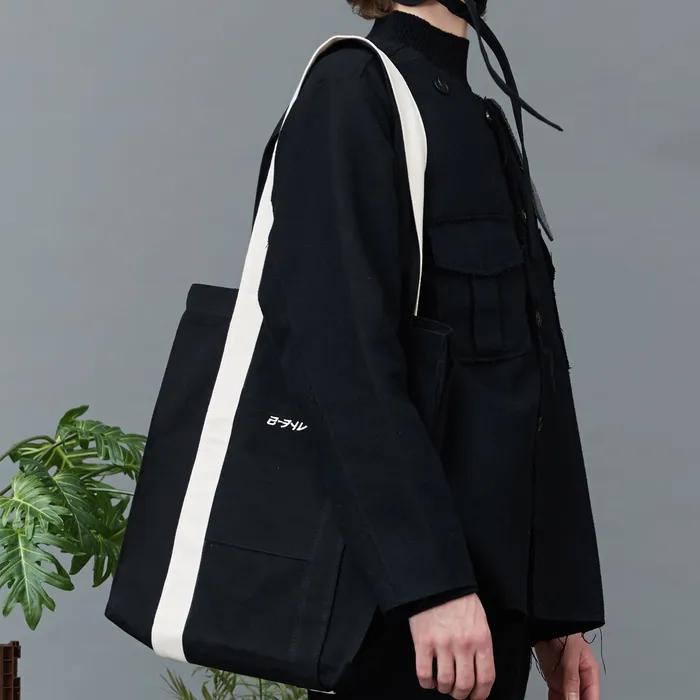 RC mix strap eco bag (black)