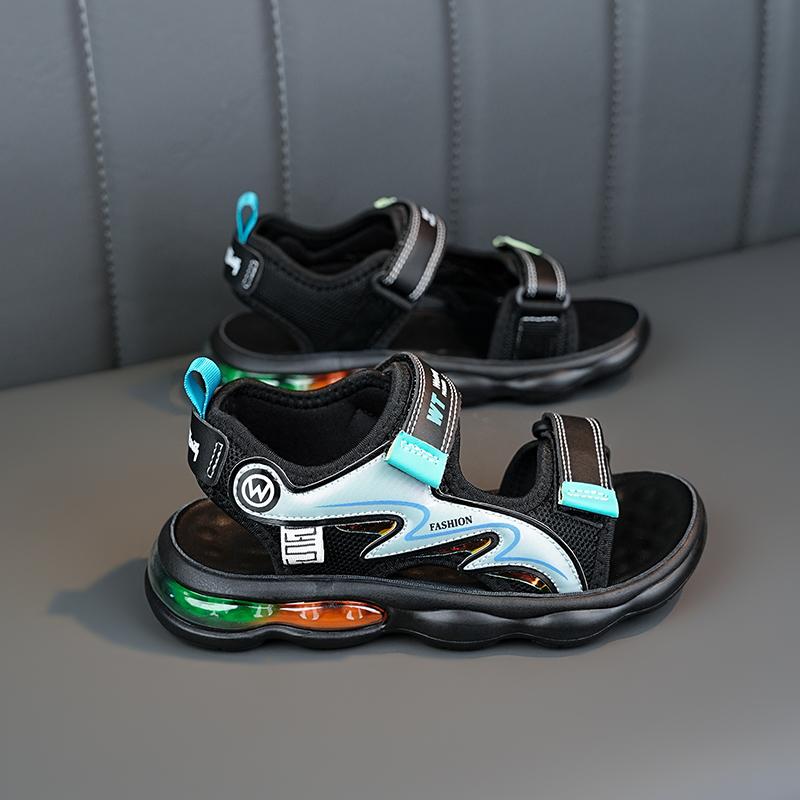 32-41 Dětské Letní Velké Módní Suchý zip Venkovní Plážové Sandály Pantofle Vzduchem Odpružené Sandály