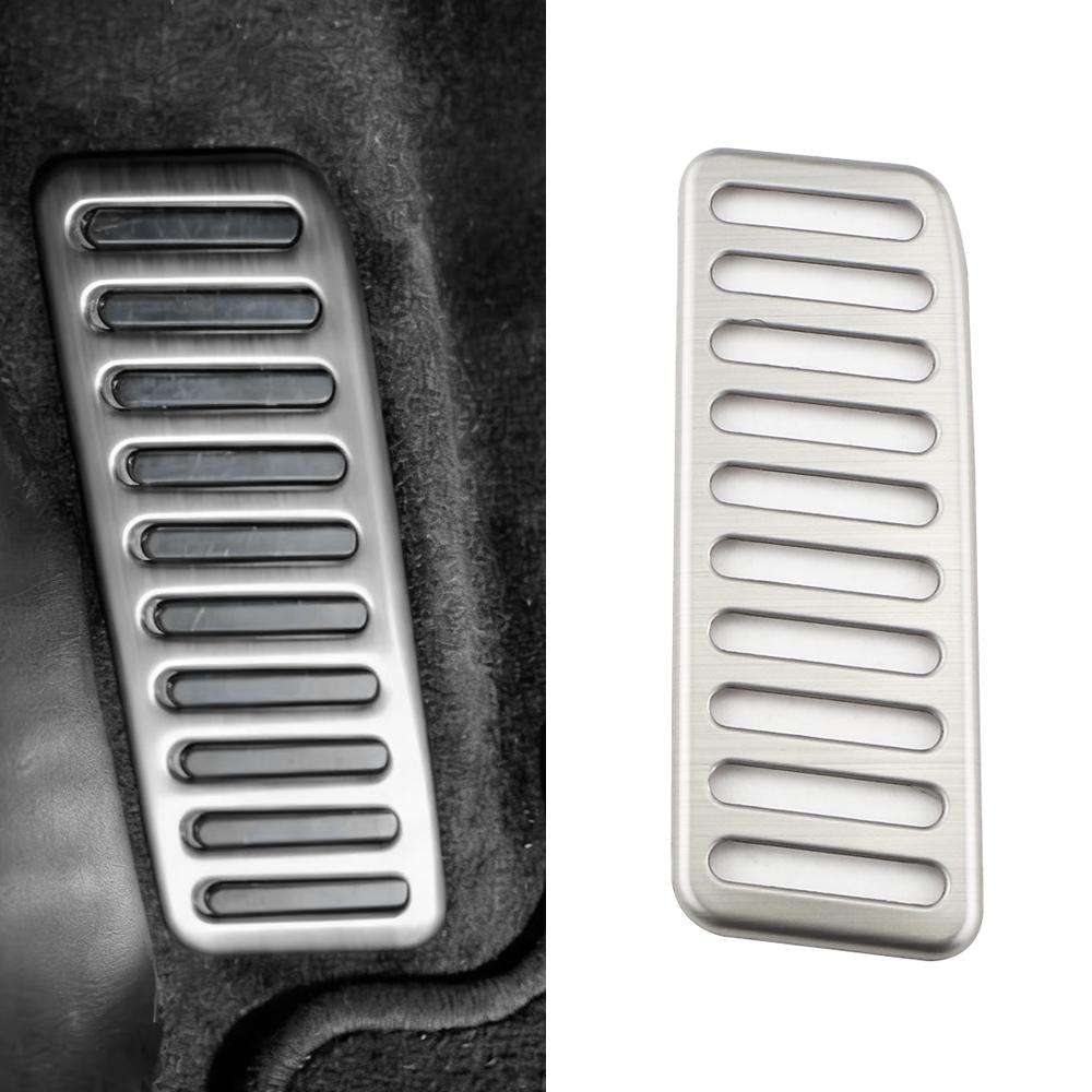 Car Foot Rest Pedal Cover for Ford Mustang 2015-2022 2023 2024 2025 2026 Dead Pedal Stainless Steel Pad Protector Accessories