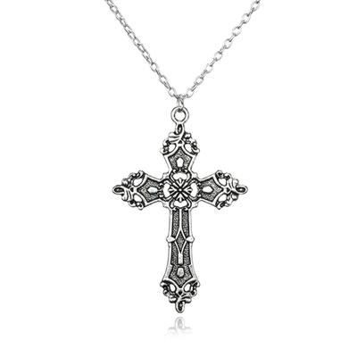 Fashion Christian Necklaces for Women Wen Gift Vintage Gothic Crucifix Pendant Long Chain Necklace Choker Goth Punk Jew