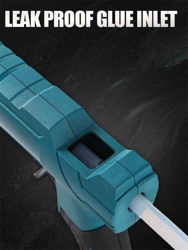 Electric Hot Melt Glue Gun Cordless Electric Glue Gun Glue Stick Hot Melt Welding Air Gun for 18V-21V Makita/Milwaukee/Dewalts
