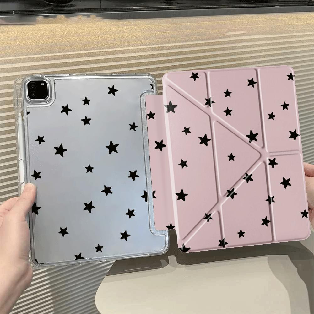 Creative Little Star Art Y-Fold Holder Cover Tablet Case For iPad Pro 11th 10th 9th 8th 7th 12.9inch Mini 6 7 Air 4 5 M3 M2 1 2
