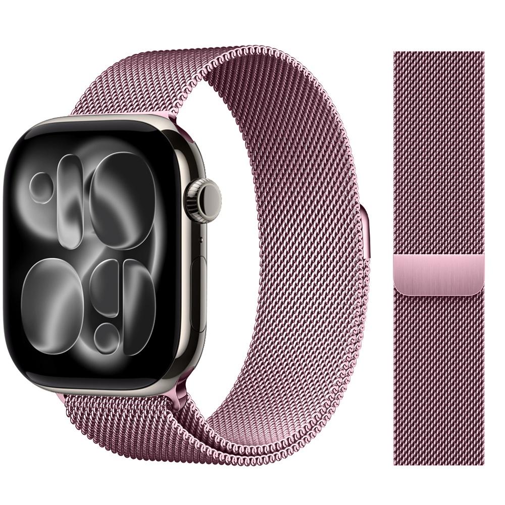 Milanese Loop Strap For Apple Watch Bands 44mm 46mm 40mm 45mm 41mm 42mm Correas Bracelet iWatch Series 10 11 Se 7 8 9 Ultra 2 3