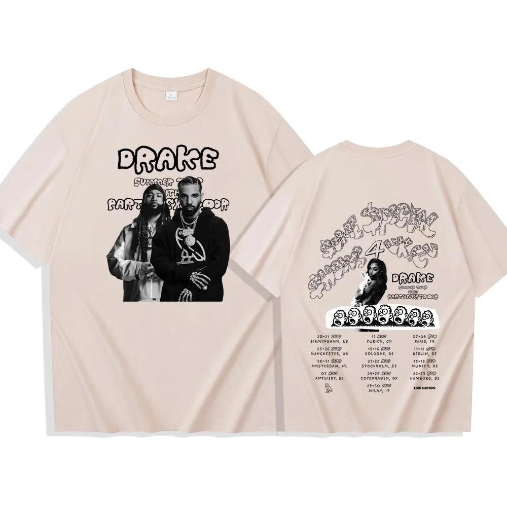 Drake $$$4U Classic Album Poster Graphic Print T-Shirt Men Women Loose Casual Oversize Top Streetwear Harajuku Y2K Fashion Short Sleeve Summer New Tee